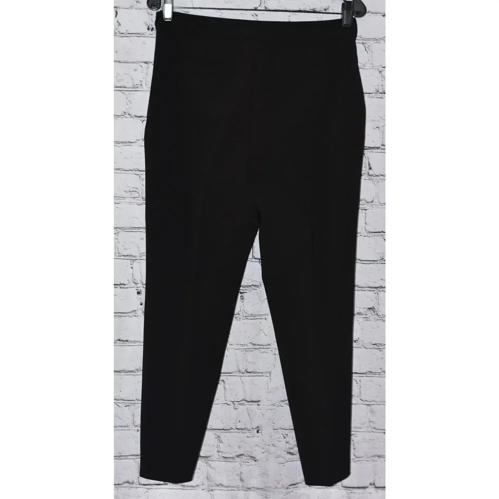 KATE SPADE Black Tapered Leg Form Fitting Dress Pants Trousers Size 6 NWOT